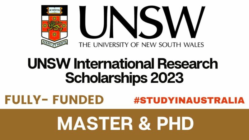 Fully Funded UNSW Scholarships in Australia 2024 | Free Apply Online To University of New South Wales