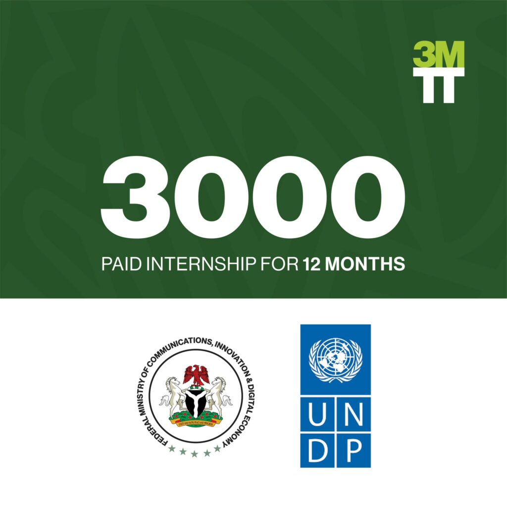 NITDA Announces Partnership With UNDP for 3000 Paid Internships for 3MTT Candidates