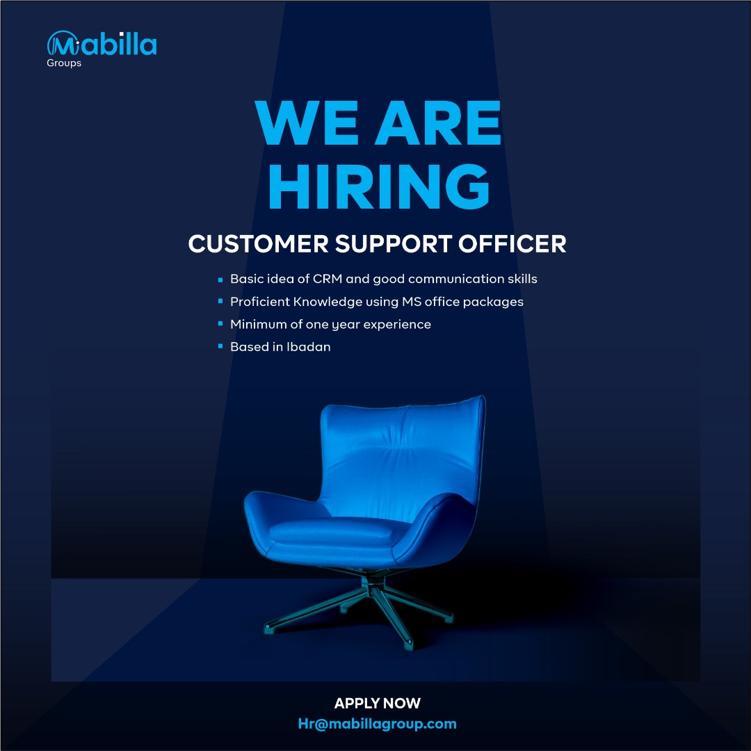 Apply Now: Mabilla Group is Hiring for Customer Support Officer