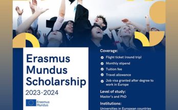Fully Funded Erasmus Mundus Scholarship 2023/2024 To Study in Europe