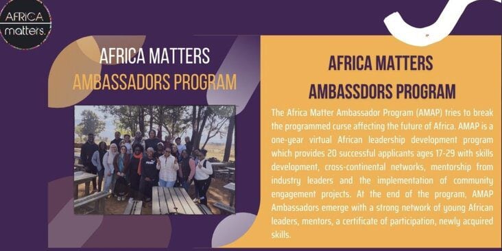 Call for Applications: Africa Matters Ambassadors Program 2024 for young Africans