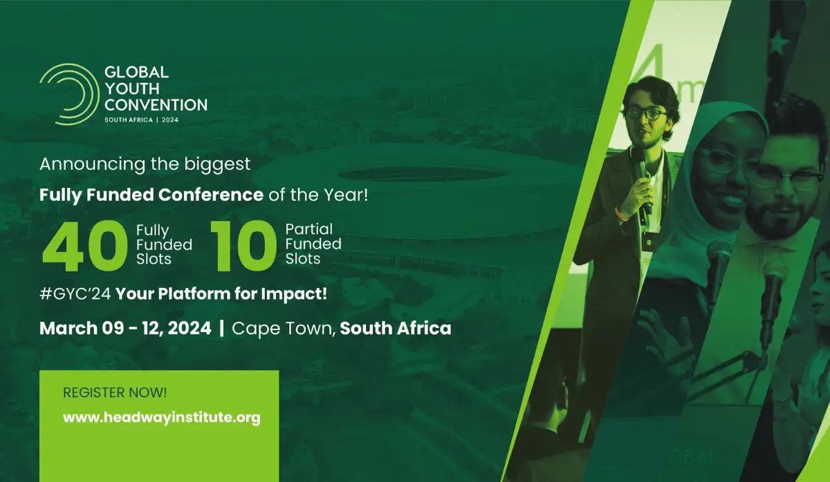 Fully Funded Global Youth Convention 2024 in South Africa