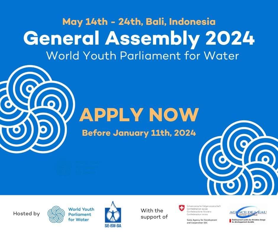 Empowering Youth Voices: Submit Your Application for the 6th General Assembly of the World Youth Parliament for Water
