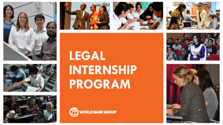 Call For Applications: World Bank Legal Internship Program
