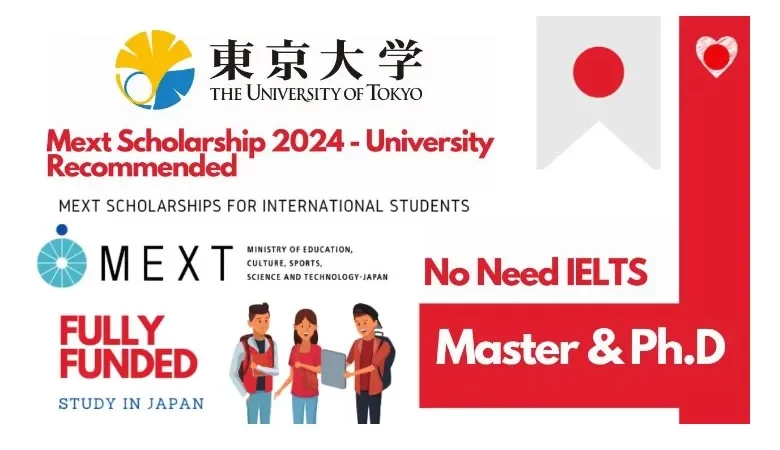 Fully Funded MEXT Scholarship 2024 Application Process