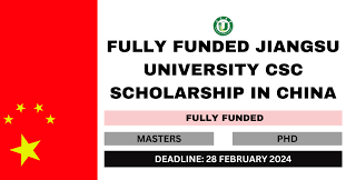 Call for Application: Jiangsu University CSC Scholarships for International Students 2024