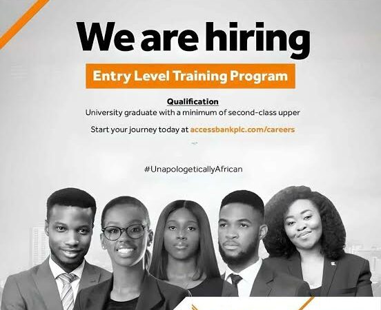 Apply now! Access Bank Entry-Level Training Programme 2024 for young Nigerian graduates