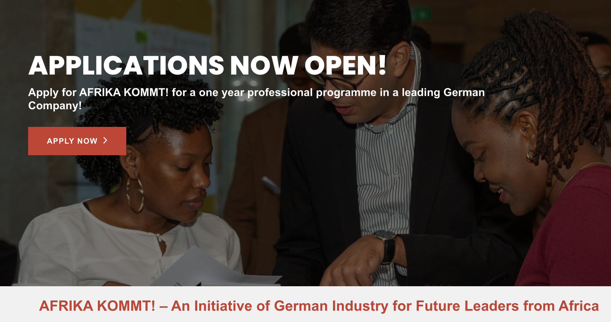 Fully Funded to Germany: Apply for the Afrika Kommt Fellowship Program 2024 for future young leaders