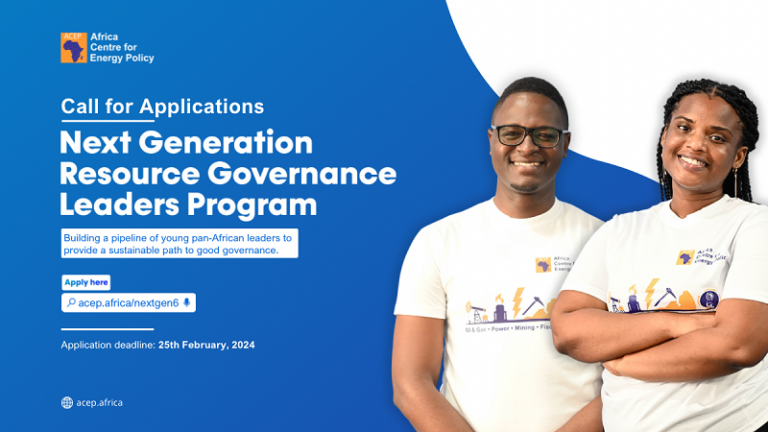 Africa Centre for Energy Policy (ACEP) Next Generation Resource Governance Leaders Programme 2024 for Young Africans