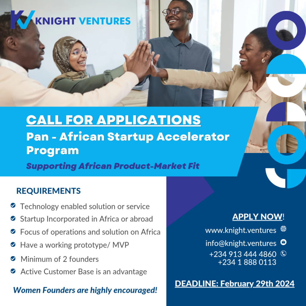 Knight Ventures’ Pan African Startup Accelerator Program