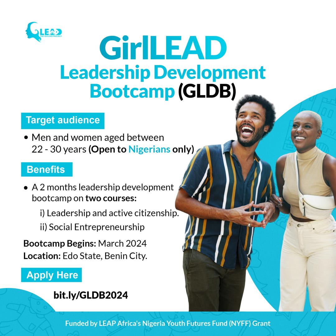 Call for Application: GirlLead Leadership Development Bootcamp 2024