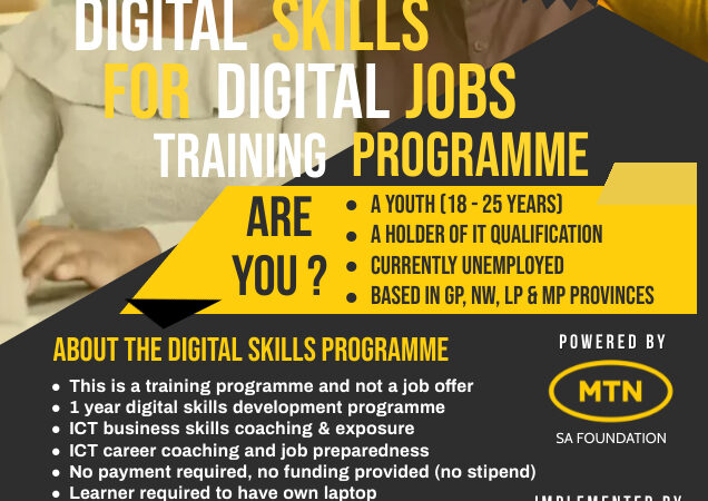 MTN South Africa (SA) Foundation Digital Skills Programme 2024