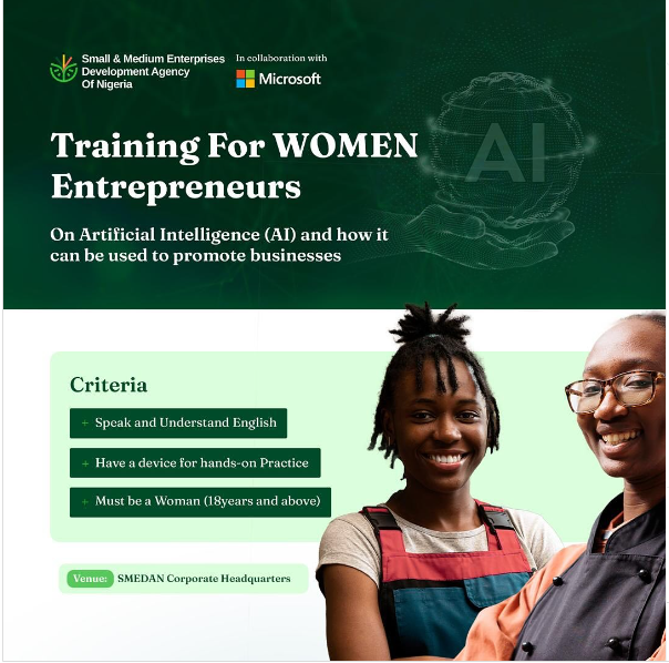 SMEDAN/Microsoft Certified Artificial Intelligence (AI) Training for Women 2024