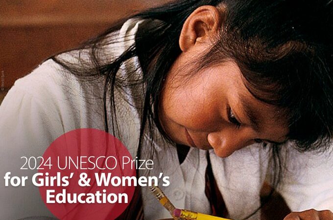 Call for Applications: UNESCO Prize for Girls’ and Women’s Education 2024